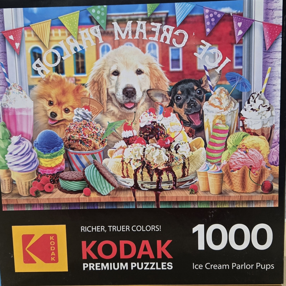 Kodak Ice Cream Parlor Pups Puzzle